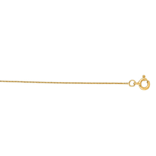 Royal Chain 14K Gold .45mm Classic Box Chain BOX028