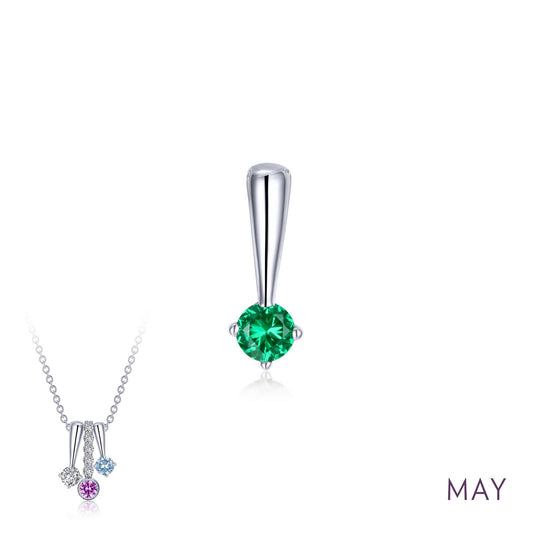 Lafonn May Birthstone Love Pendant
