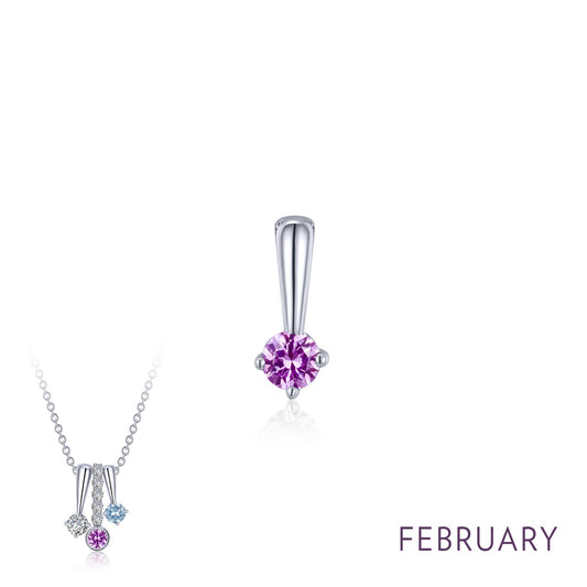 Lafonn February Birthstone Love Pendant