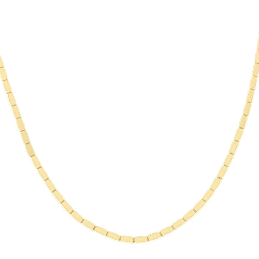 Royal Chain 14K Yellow Brick Necklace C15963