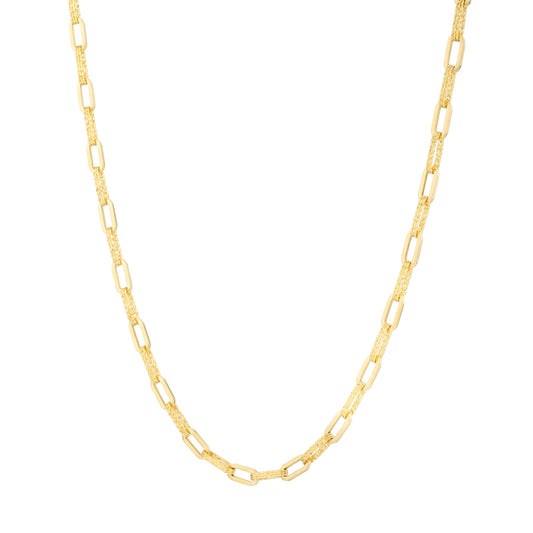 Royal Chain 14K 4mm Diamant Paperclip Necklace C17068