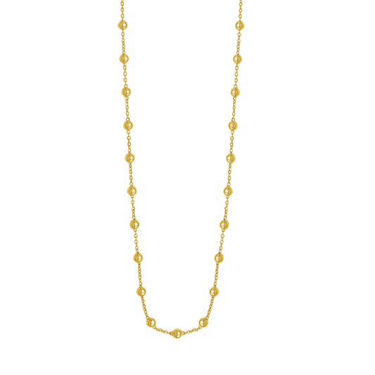 Royal Chain 14K Layering Saturn Bead Necklace C17102