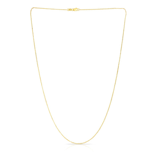 Royal Chain 14K Gold 0.87mm Diamond Cut Cable Chain CAB025