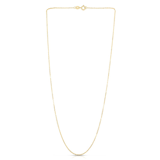 Royal Chain 14K Gold 1.1mm Diamond Cut Cable Chain CAB030