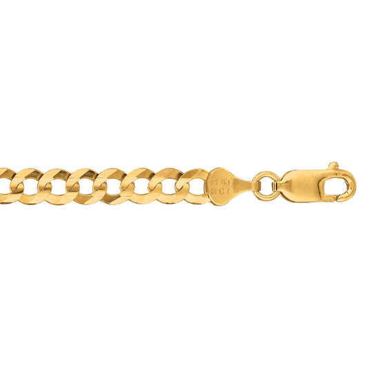 Royal Chain 14K Gold 5.7mm Comfort Curb Chain CC150