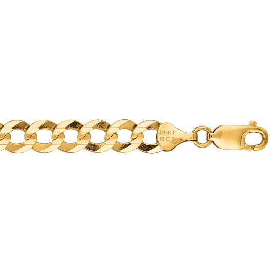 Royal Chain 14K Gold 7mm Comfort Curb Chain CC180