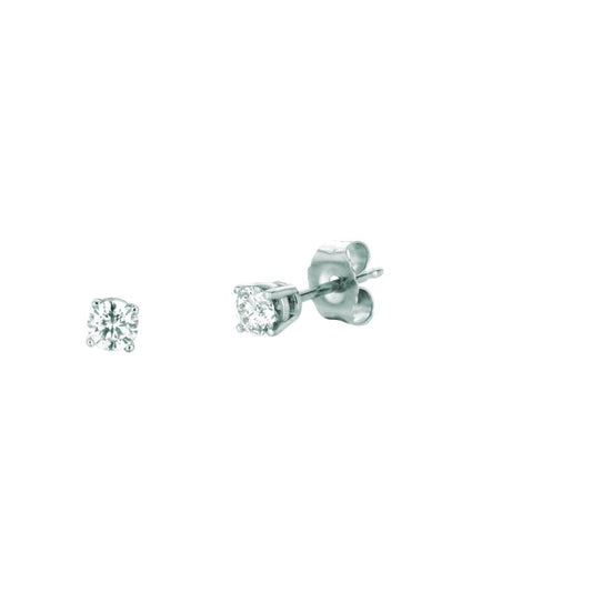 Royal Chain 14K Gold .25ct I-J/I1 Round Diamond Stud Earring DWGE204