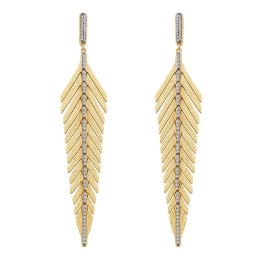 Elegant Bamboo Hoop Earrings