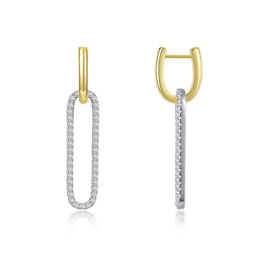 Paperclip Drop Earrings