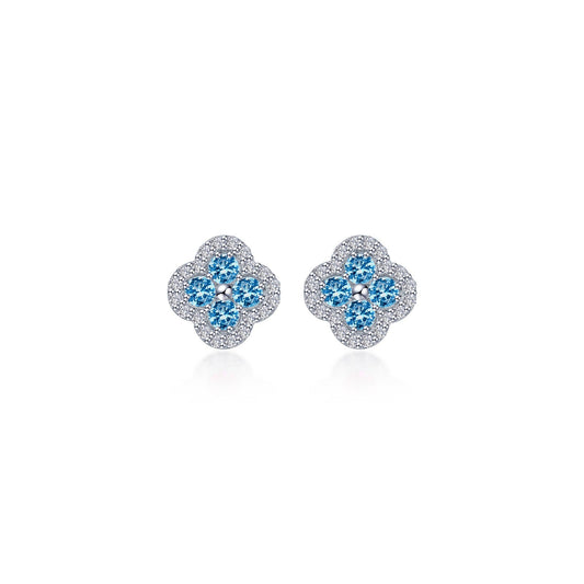 0.4 CTW Halo Stud Earrings
