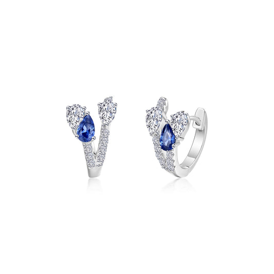 Lafonn Sapphire Whisper Huggies