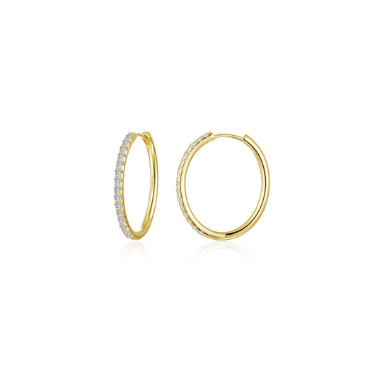 Lafonn Medium Alina Oval Hoop Earrings