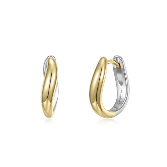 Lafonn Sculptural Wave Hoops
