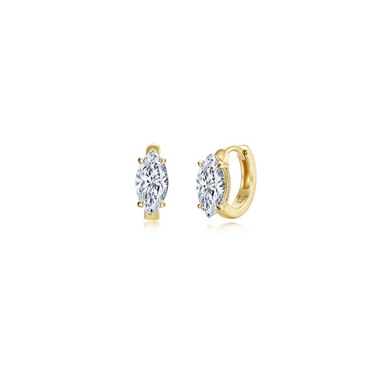 Lafonn Floating Marquise-Cut Huggies