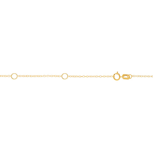 Royal Chain 14K Gold 1.3mm Double Extendable Piatto Chain EEPT025