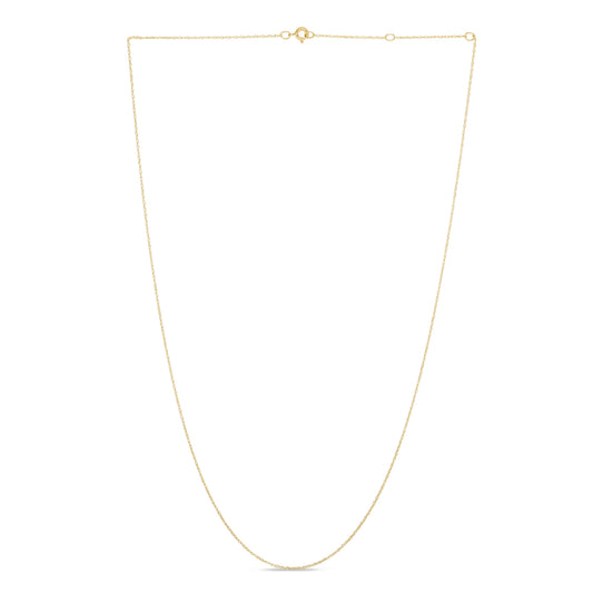 Royal Chain 14K Gold .5mm Double Extendable Rope Chain EEQR5