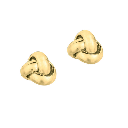 Royal Chain 14K Gold Classic Polished Love Knot Stud Earring ER1087