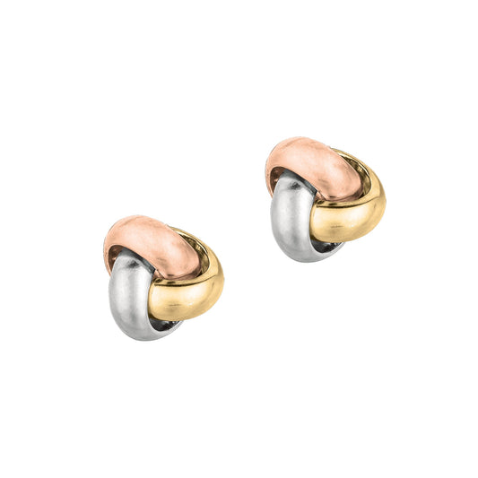 Royal Chain 14K Gold Medium Polished Love Knot Stud Earring ER1112