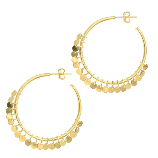 Royal Chain 14K Gold Flora Hoop Earring ER3310