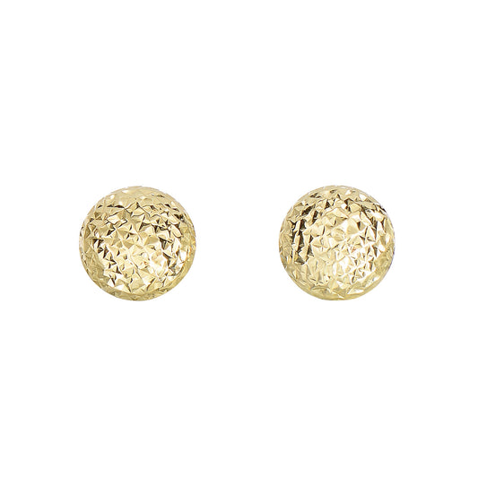Royal Chain 14K Gold Diamond Cut Post Earring ER3664