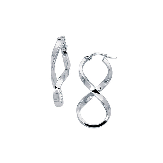 Royal Chain 14K Gold Infinity Freeform Earring ER38