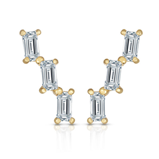 Royal Chain 14K Gold Baguette Ear Climber ER8401