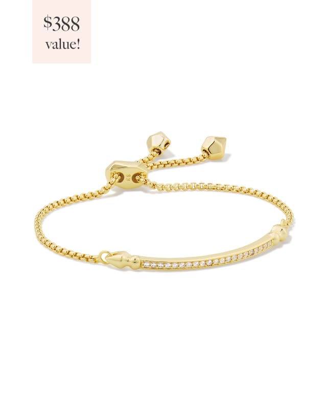 Faceted Two Tone Stainless Steel Elle Watch and Bracelet Gift Set