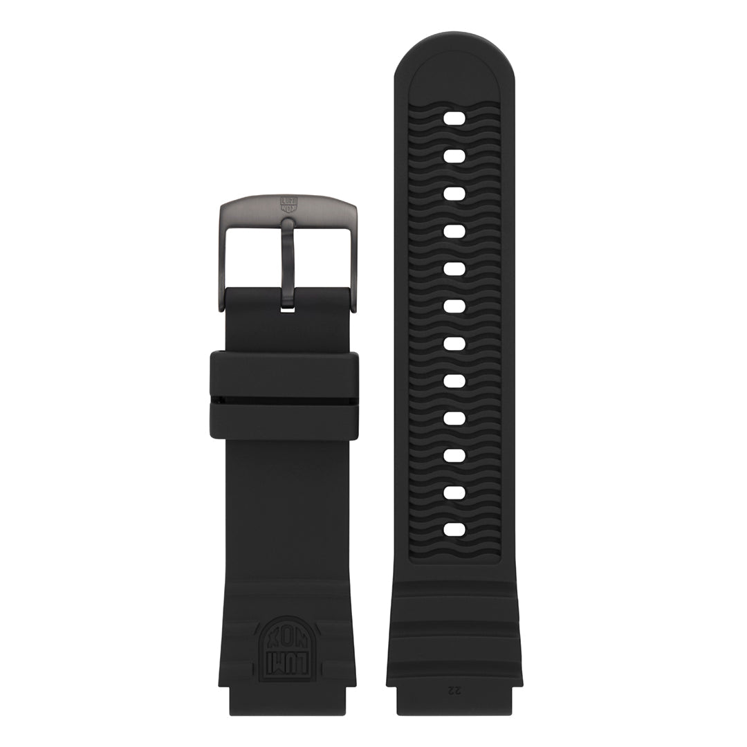 PU Strap, Black, 22 mm
