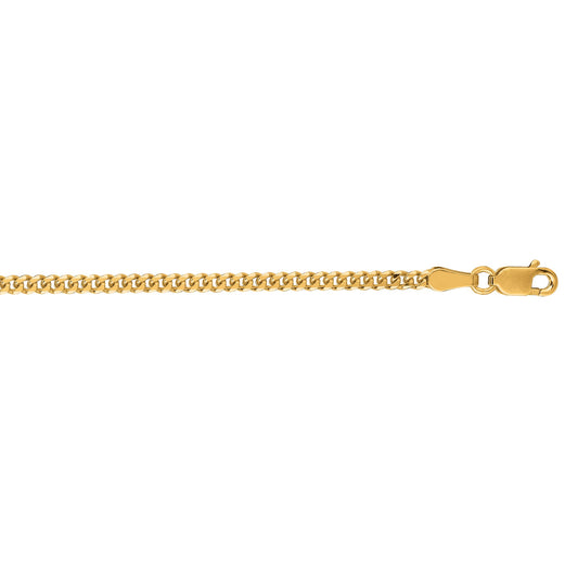 Royal Chain 18K Gold 2.2mm Gourmette Chain KGR060
