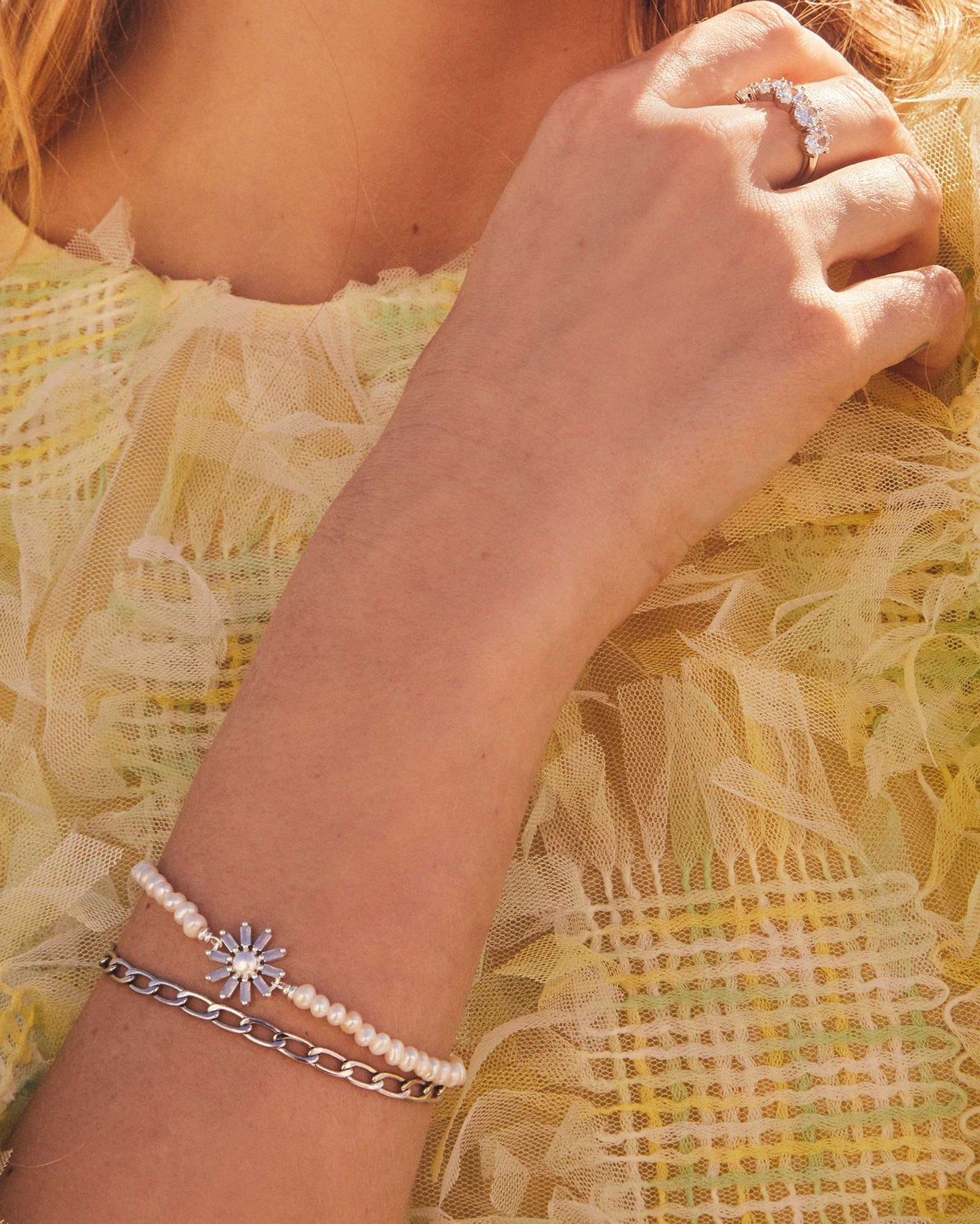 Cailin Silver Crystal Band Ring in White CZ 196088034805