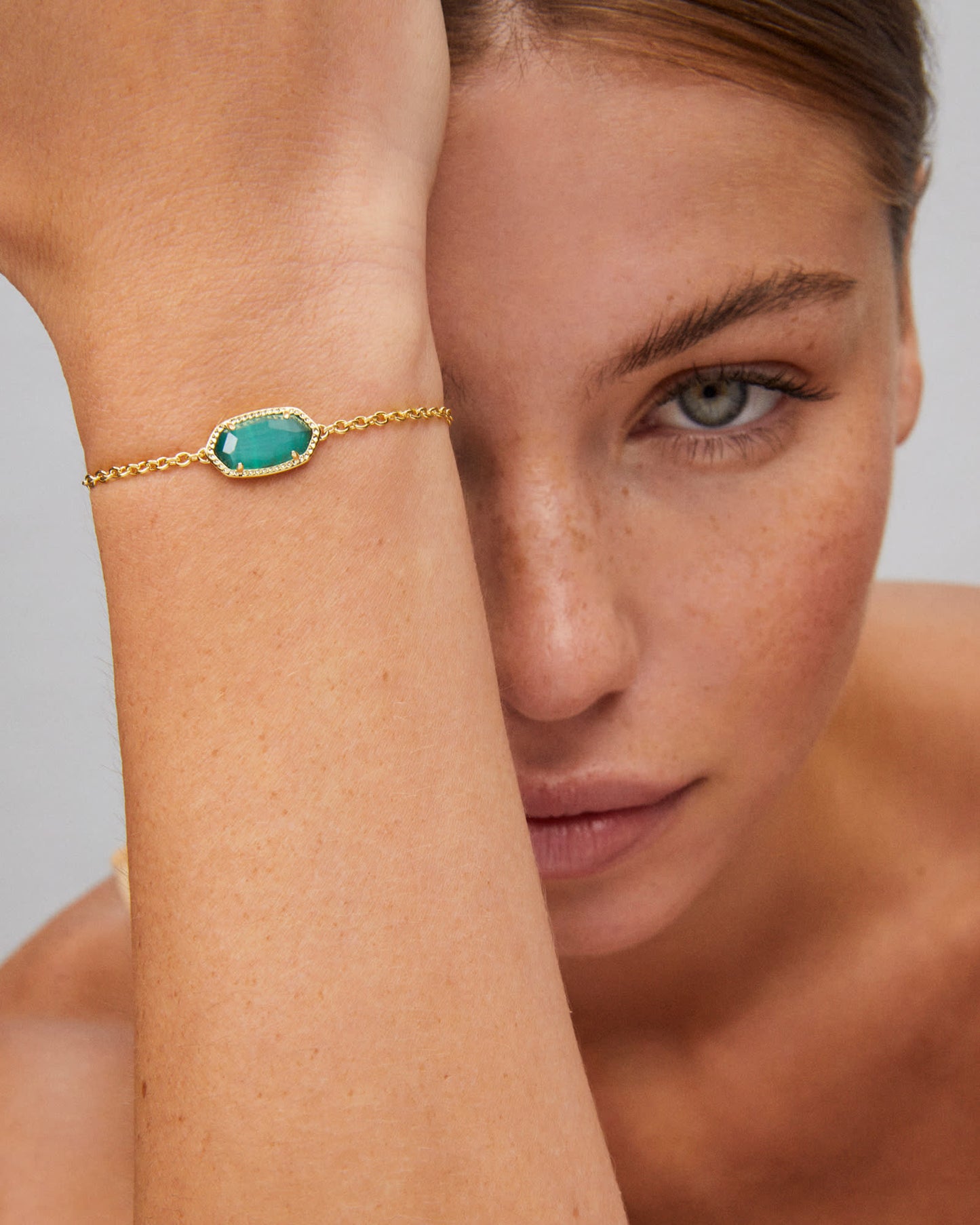 Elaina Chain Bracelet in Abalone Shell