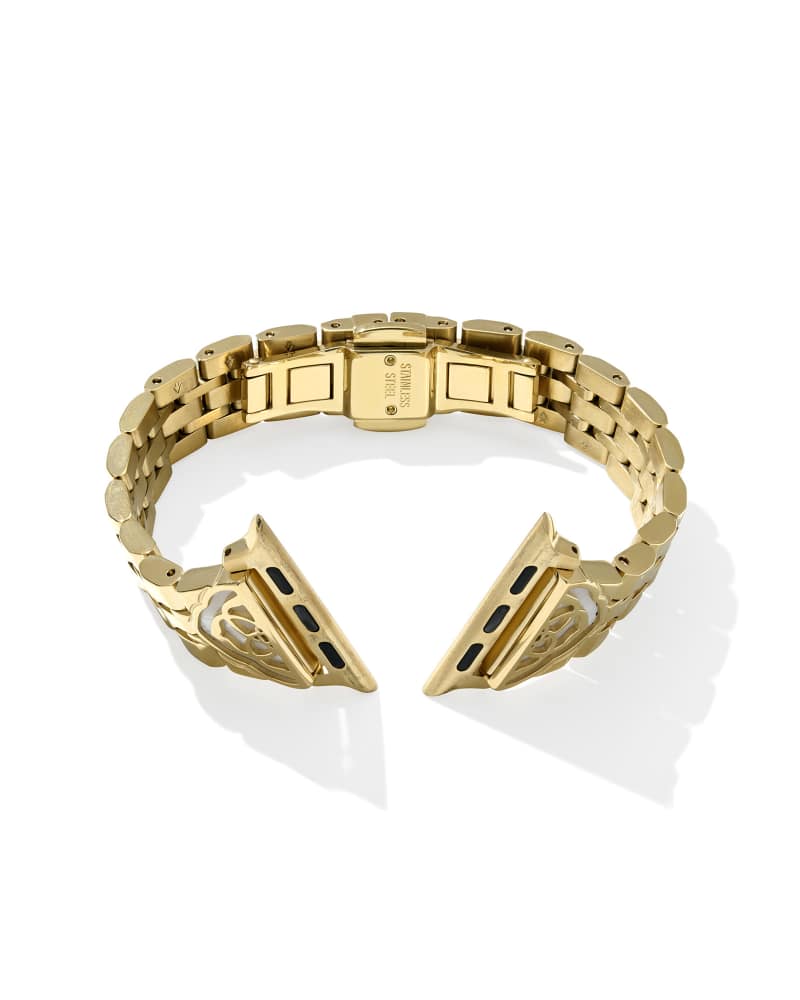 Kiera Gold Tone Stainless Steel 5 Link Watch Band 9608880454