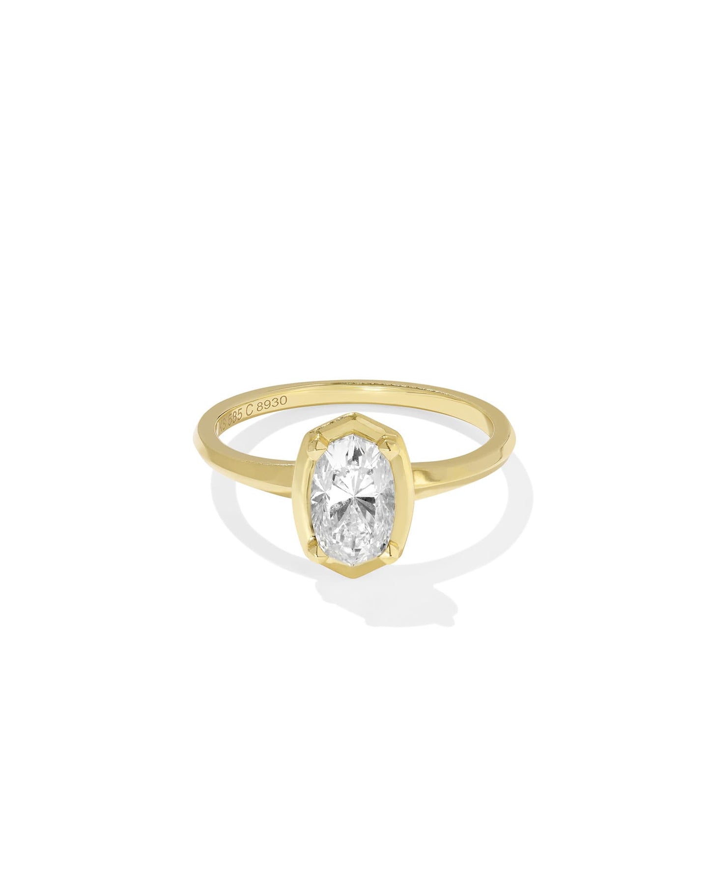 1 ct Lab Grown White Diamond Custom Elisa Statement Ring in 14k Yellow Gold 196088760735
