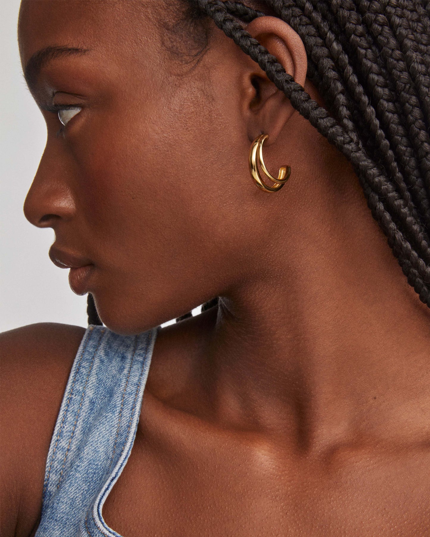 Kendra Scott Meg Double Hoop Earrings in Mixed Metal