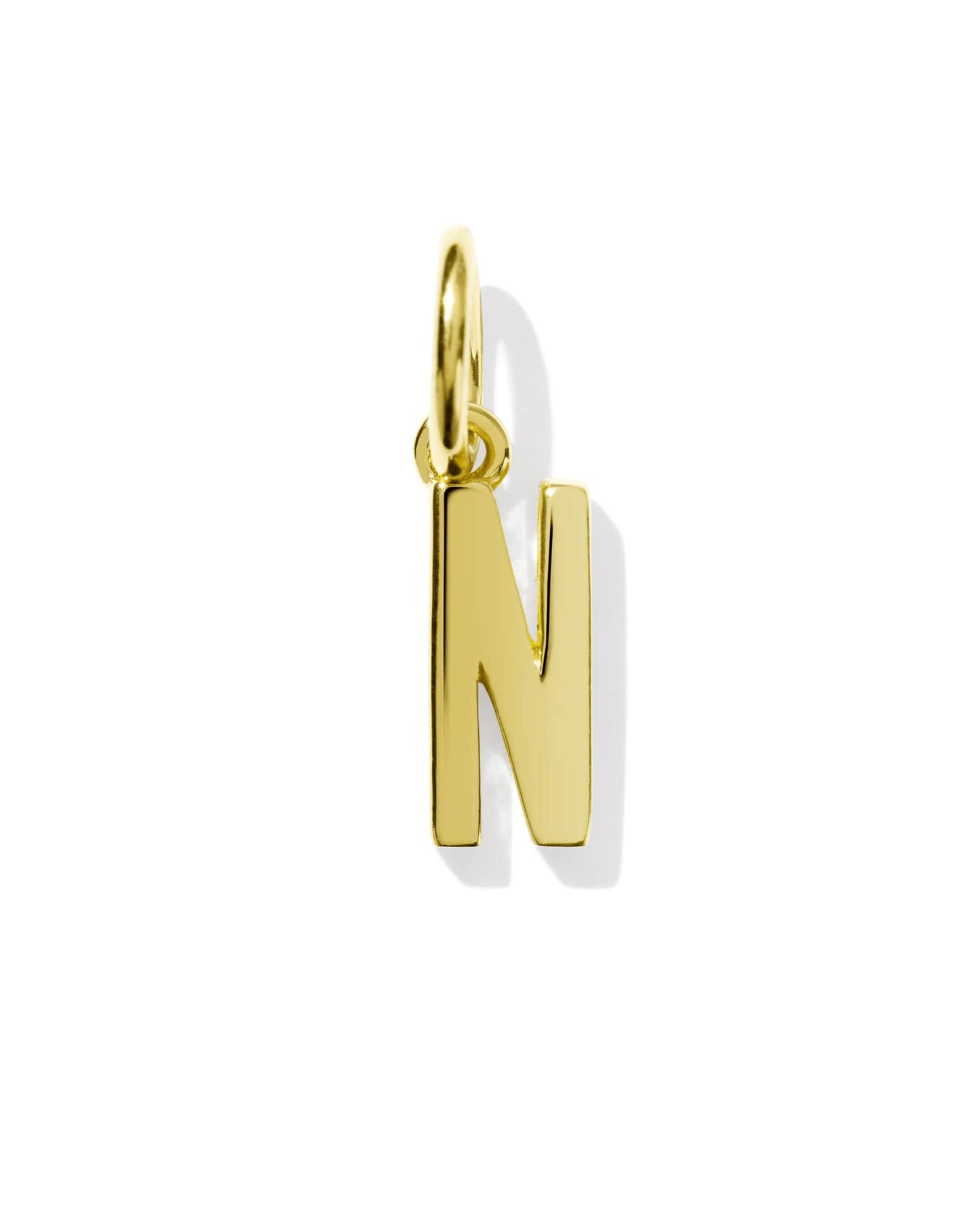 Metal Letter 18k Gold Vermeil Charm