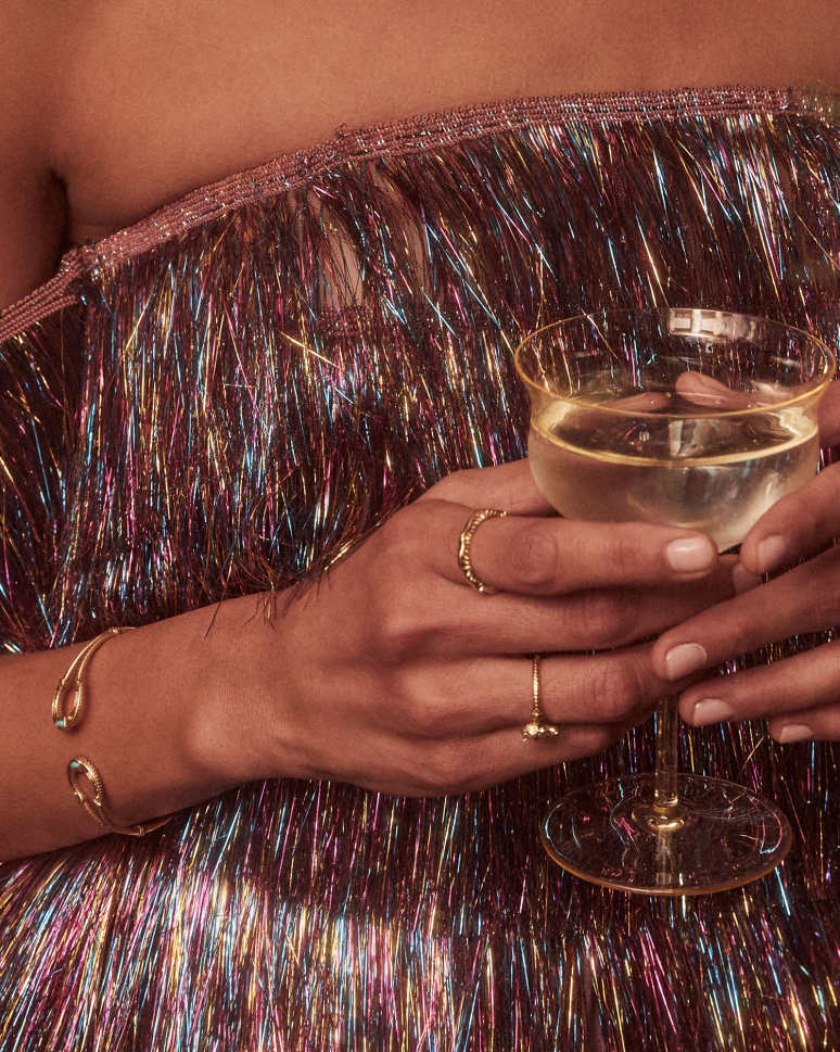 Tiny Beau Band Ring in 18k Gold Vermeil