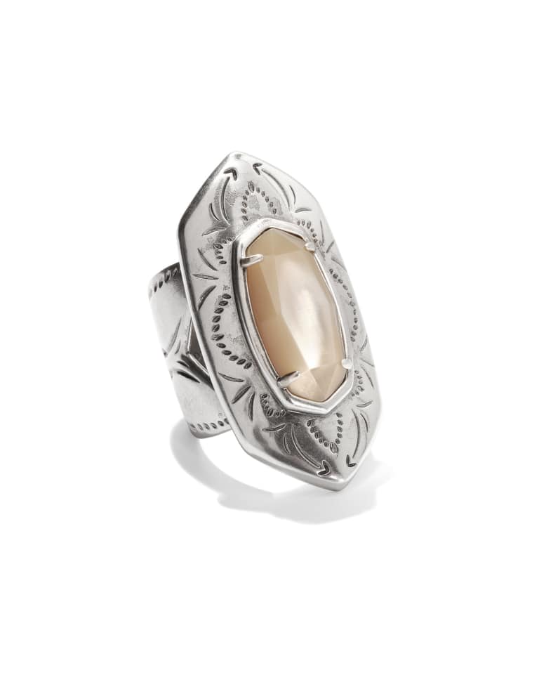 Keziah Vintage Silver Cocktail Ring