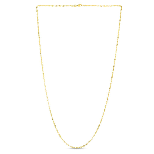 Royal Chain 14K Gold 1.3mm Singapore Chain LSING025