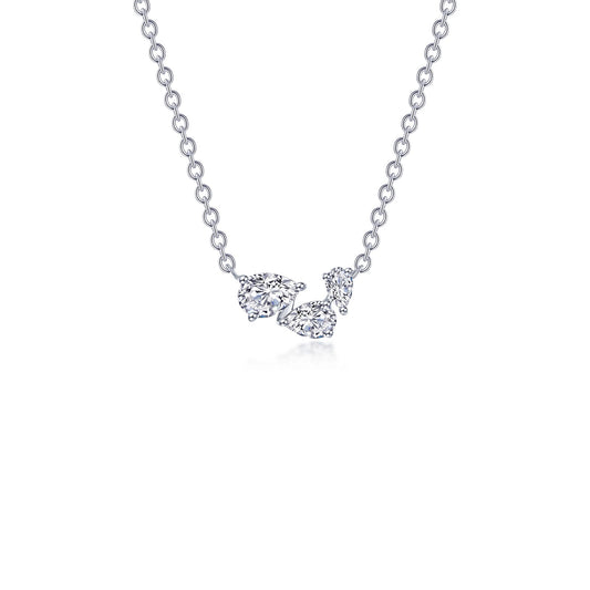 Lafonn 1.61 CTW Three-Stone Necklace
