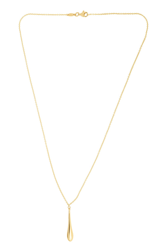Royal Chain 14K Gold Polished Tear Drop Necklace N2172