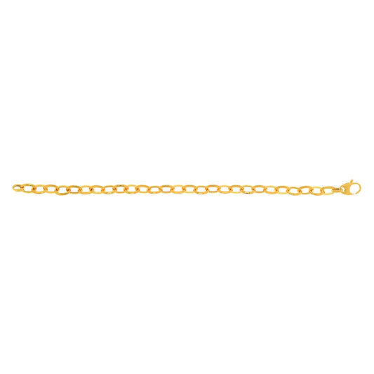 Royal Chain 14K Gold Polished Mini Oval Link Chain N2353