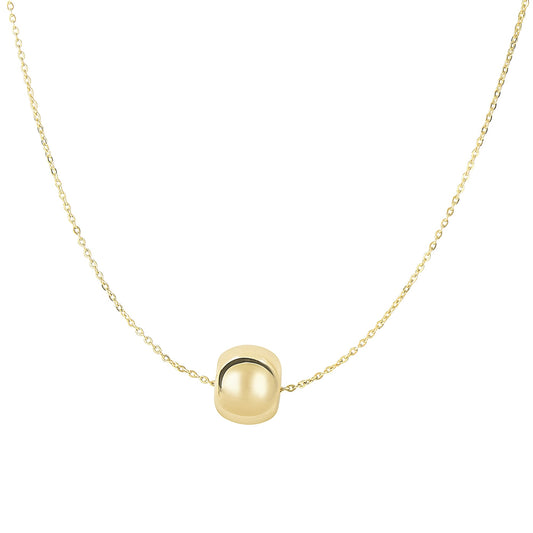 Royal Chain 14K Gold Polished Rondel Necklace N2632