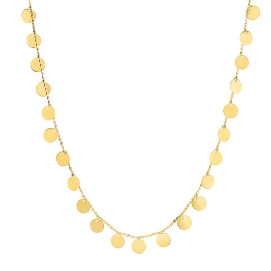 Royal Chain 14K Gold Multi-Strand Bead Station Choker NCK4656