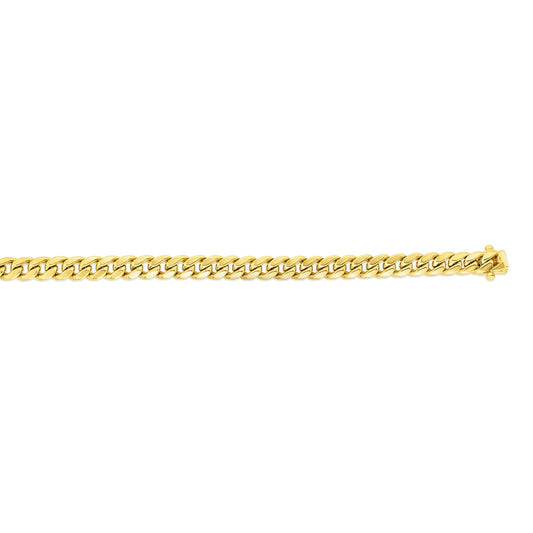 Royal Chain 14K Gold 5mm Semi-Solid Miami Cuban Chain NHMC150
