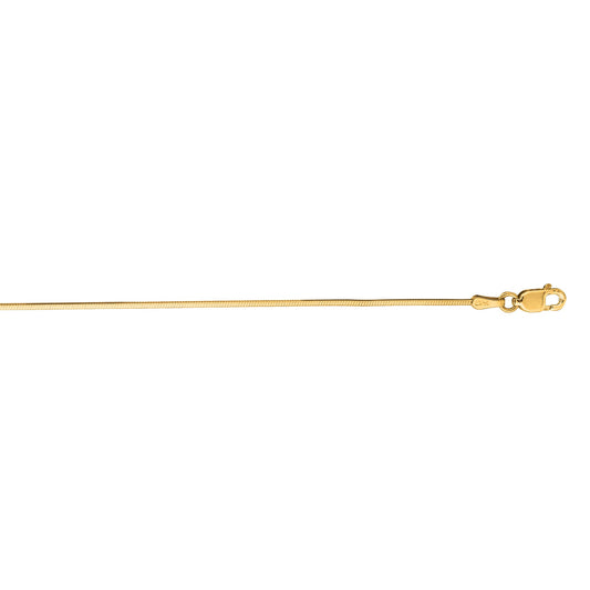 Royal Chain 14K Gold 0.85mm Octagonal Snake Chain OCT1