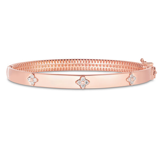 Royal Chain 14K Trilogy Diamond Bangle PB10039