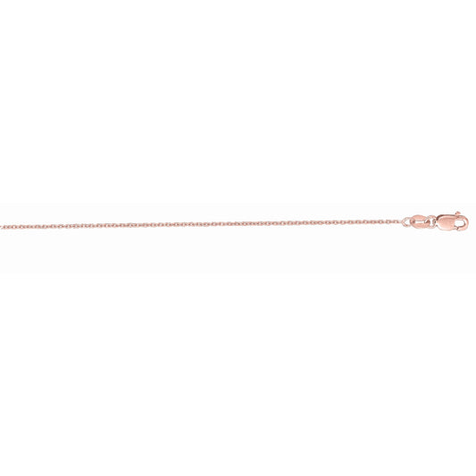 Royal Chain 14K Gold 1.3mm Diamond Cut Cable Chain PKCAB035
