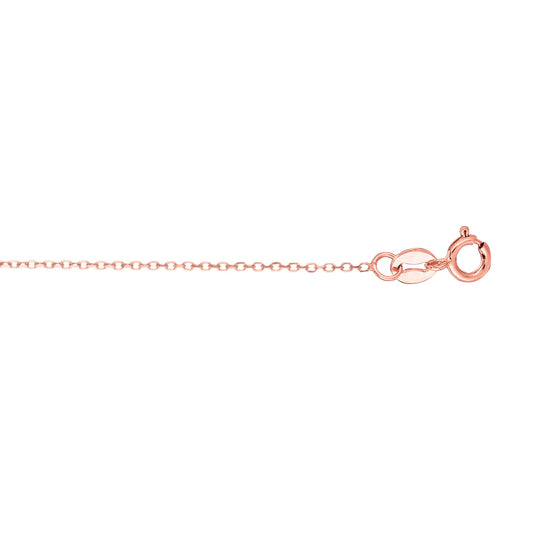 Royal Chain 14K Gold 0.68mm Diamond Cut Cable Chain PSCAB019