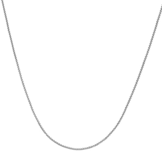 Royal Chain Platinum 1.4mm Diamond Cut Square Wheat Chain PTSW030