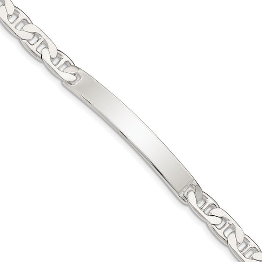 Sterling Silver Anchor ID Bracelet QAD180-7